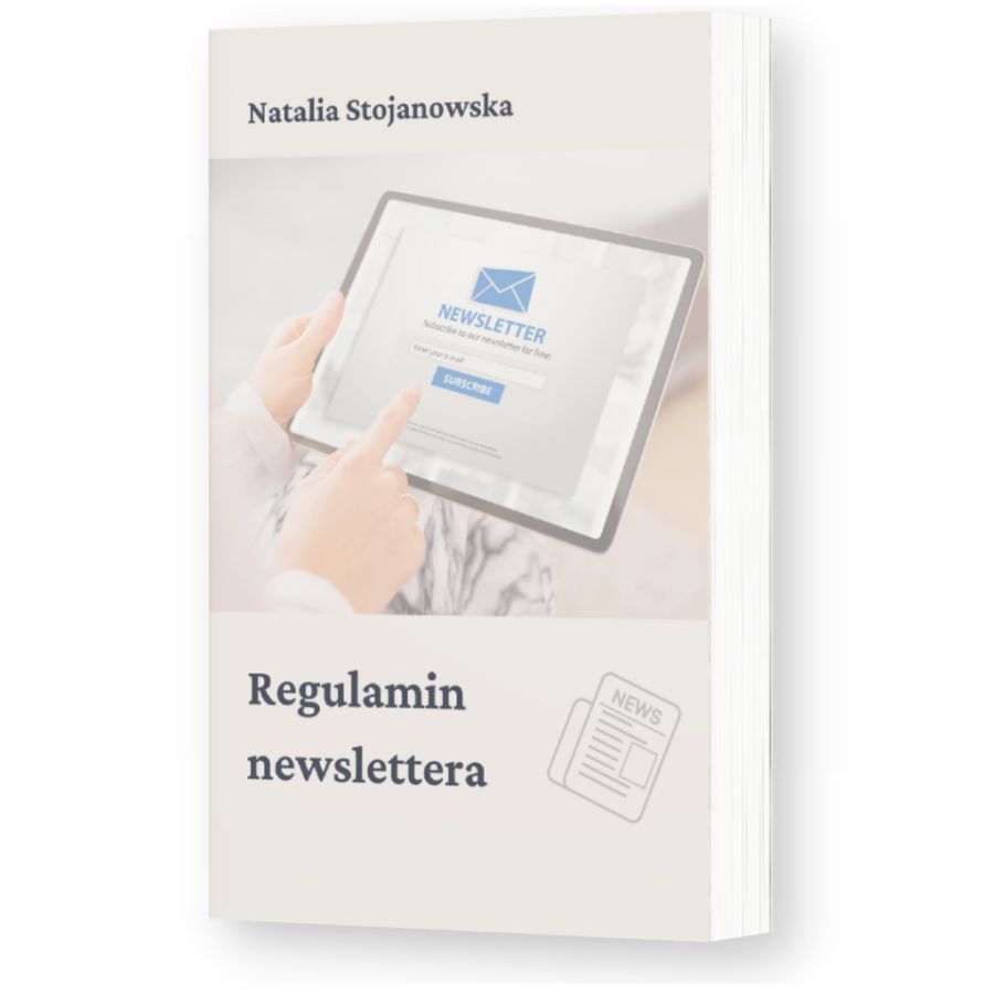 Regulamin newslettera - wzór